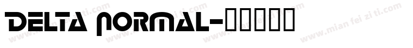 Delta Normal字体转换